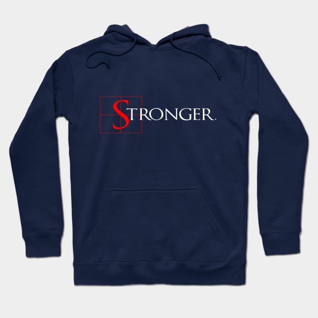 Stronger motivation quotes vintage graphics Hoodie by studiokrk